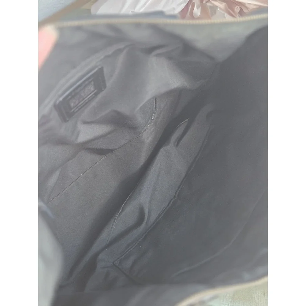 Coach Large Gallery Tote‎ Crossgrain Black / Silver Leather Shoulder bag